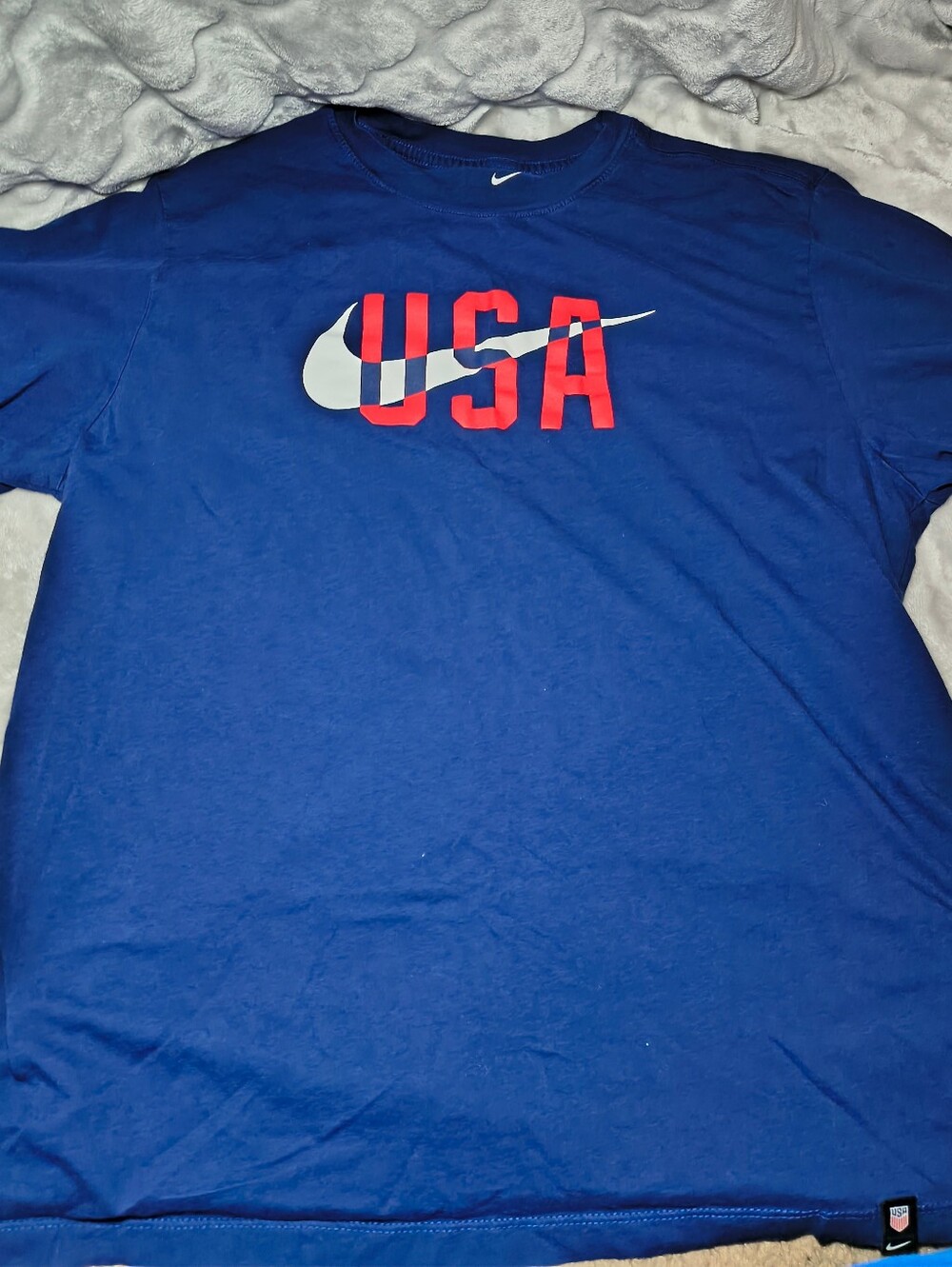 Nike Team USA Soccer Graphic Tee Blue Men's Short Sleeve XL